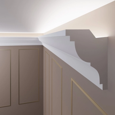 Stuckleiste für indirekte Beleuchtung LED Deckenleisten OL-22 90x120 mm